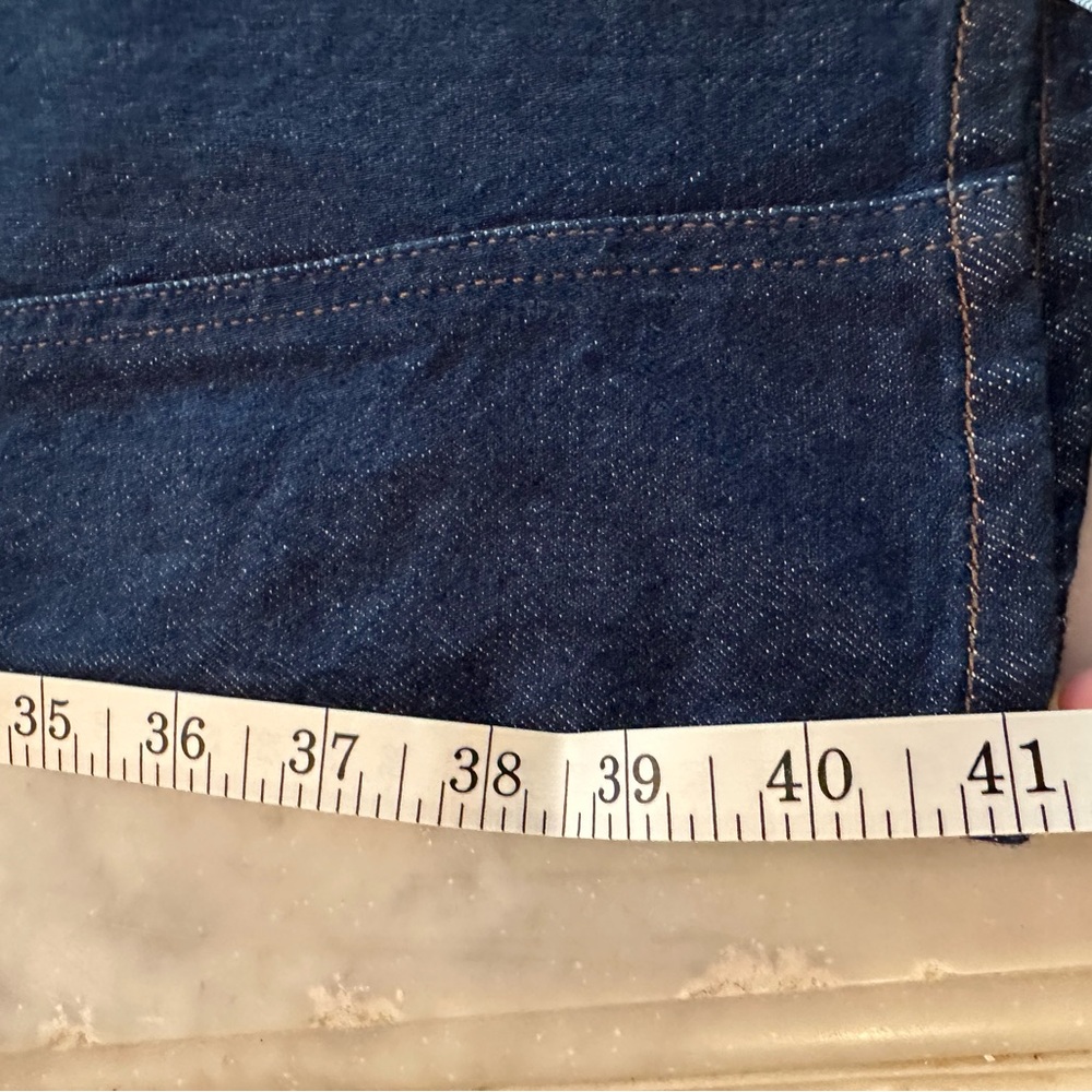 NWT Ann Taylor The Seamed Wide-Leg Trouser Jean Classic Rinse Dark Blue - Picture 6 of 10